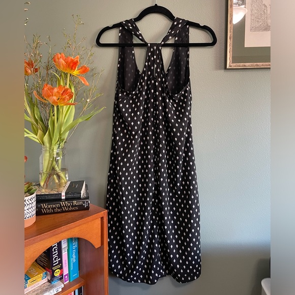 Black Stamped Print Racerback Sundress - Picture 2 of 5